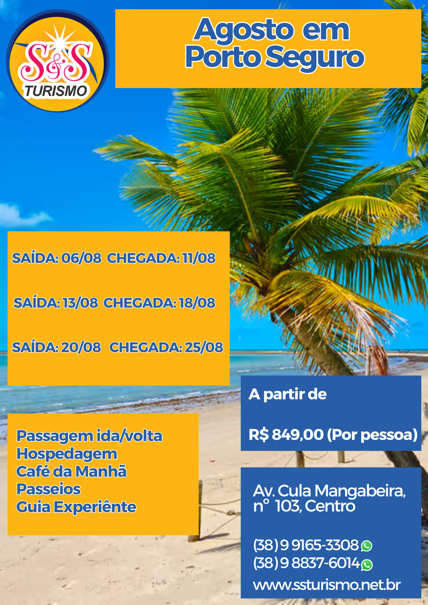 Agosto em Porto Seguro