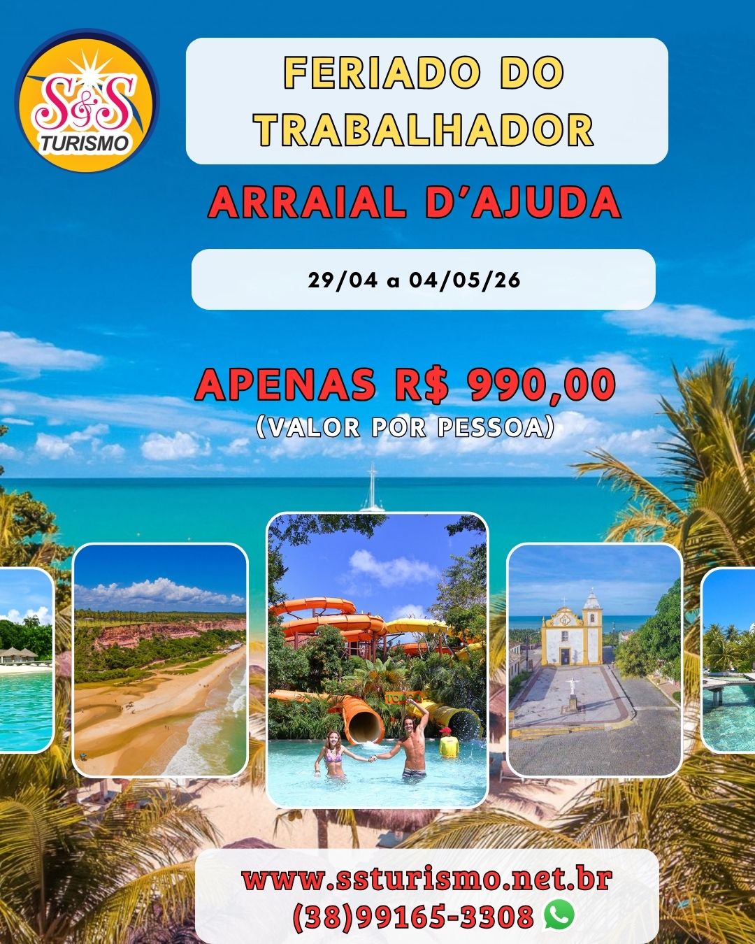 Feriado do Trabalhado em Arraial d'ajuda