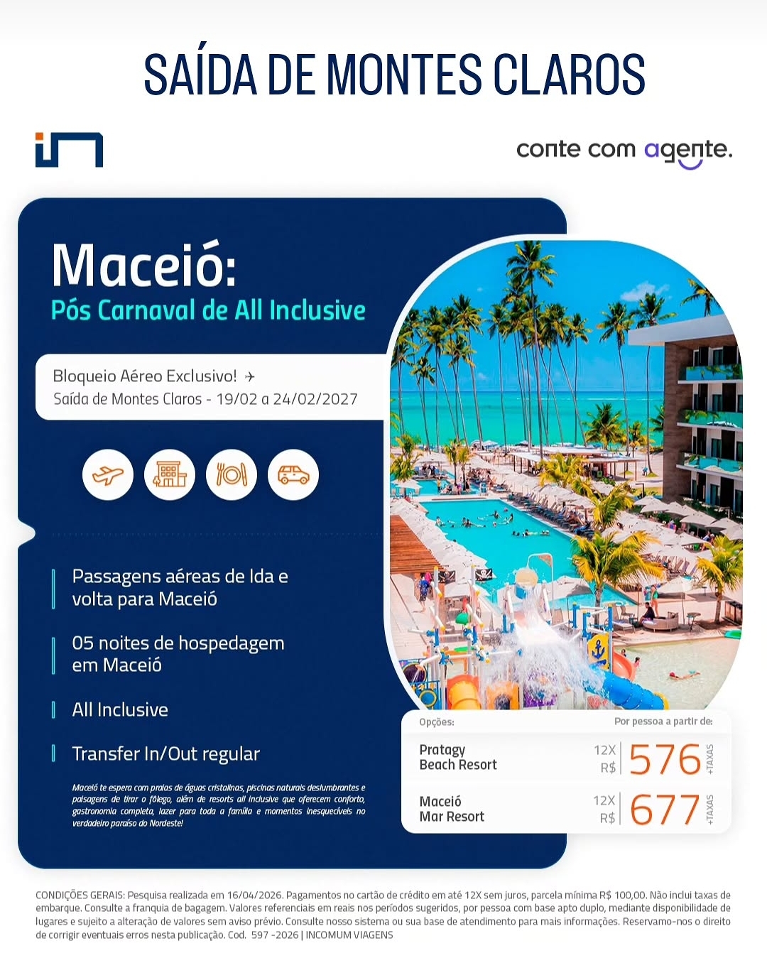 Fevereiro em Maceió (Pacote aéreo)