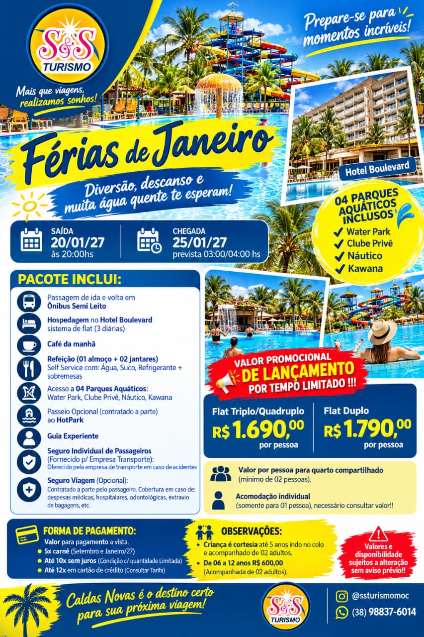 Janeiro em Caldas Novas