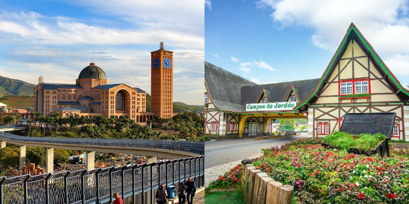 Setembro em Aparecida/Holambra/Campos do Jordão